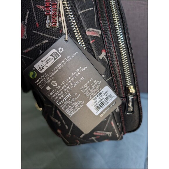Loungefly Friday the 13th Jason Voorhees Glow in the Dark Mini Backpack NWT main image 3